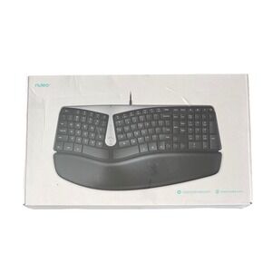 Nulea RT02 Wired Ergonomic Keyboard HA308 Split Design Wrist Rest Black NEW